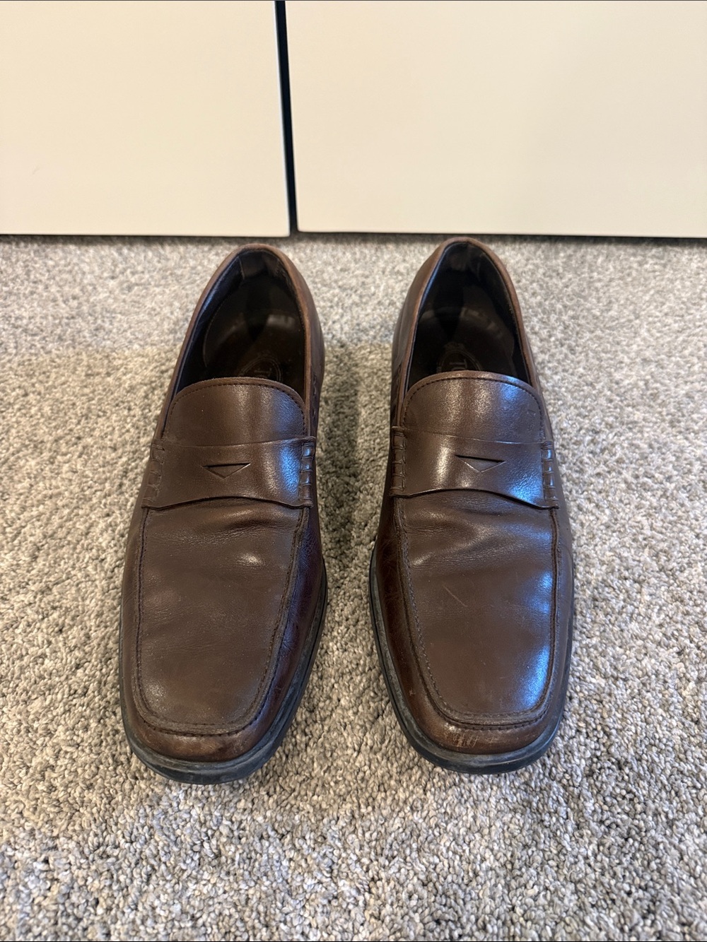 Tod's Men's Dark Brown Leather Penny Loafers